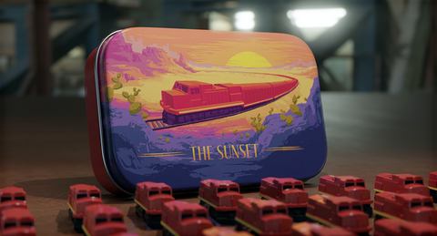 Deluxe Board Game Train Set - The Sunset