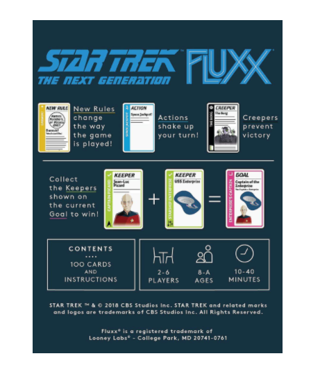 Star Trek The Next Generation Fluxx Card Game