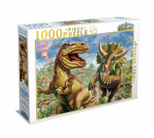 Tilbury T-Rex & Triceratops Puzzle (1000 Pieces)