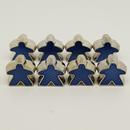 Deluxe Metal Meeples - Blue (8)